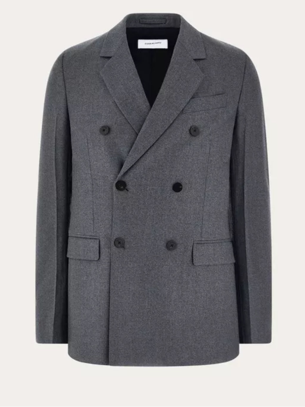 Salvatore Ferragamo Wool Gray Blazer Men 56 Xxxl